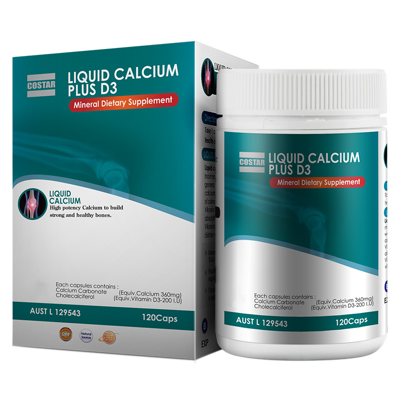 Costar Liquid calcium 900mg 120s