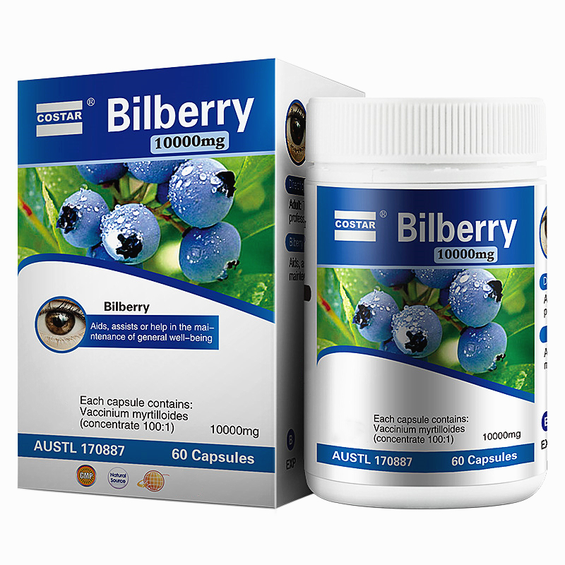 Costar Bilberry High Strength10000mg 60s