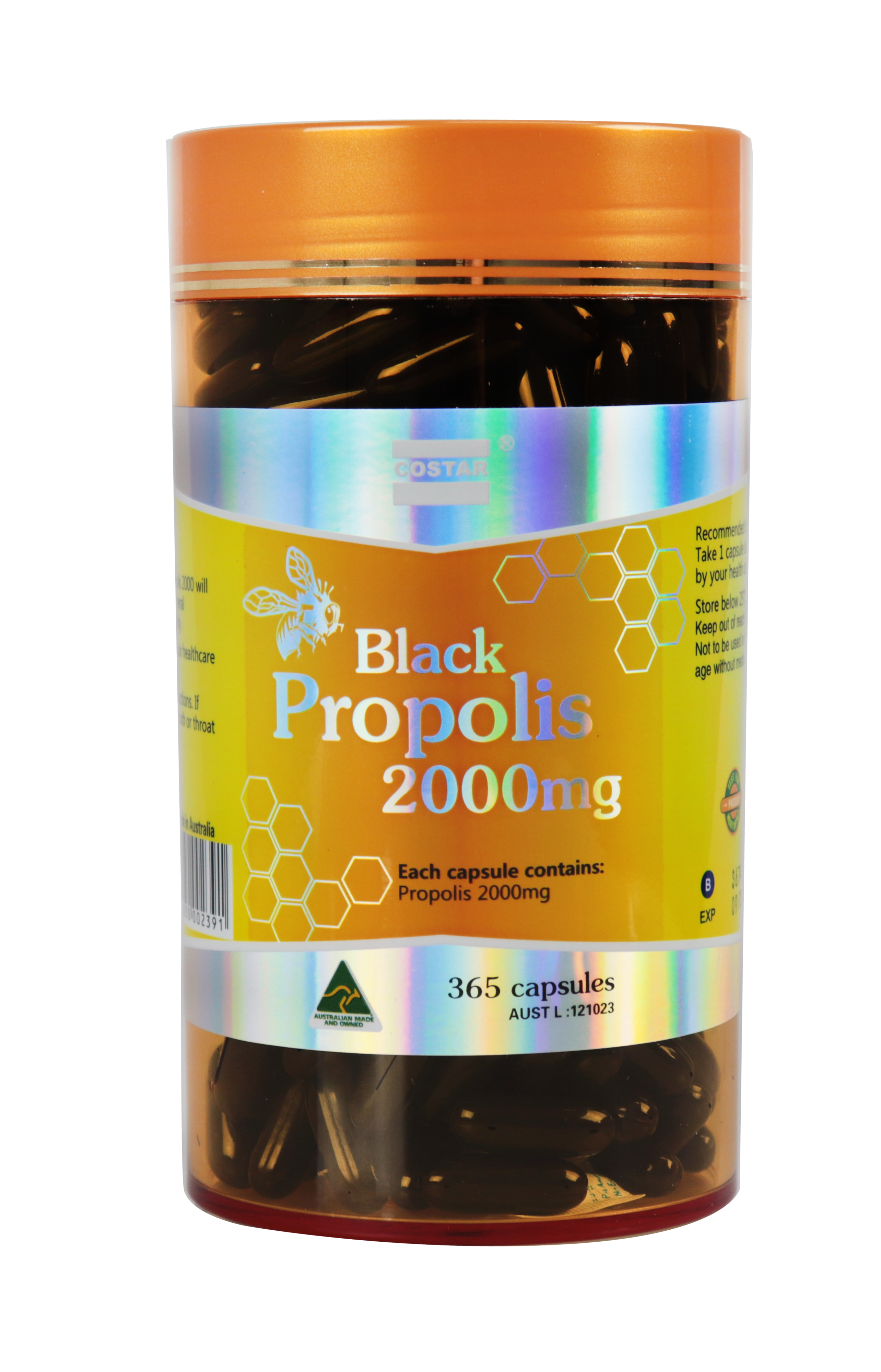 Costar black propolis 2000mg 365s