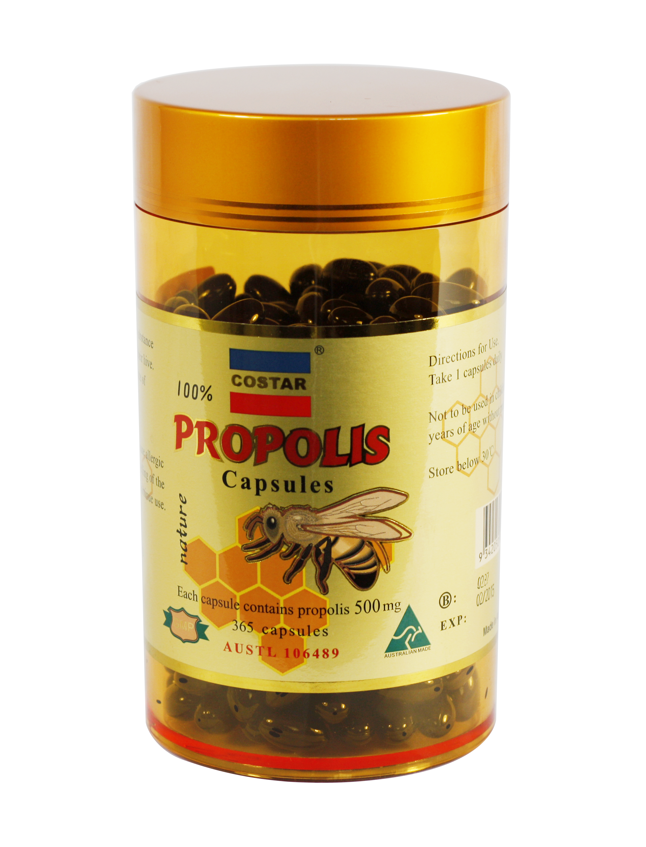 COSTAR Propolis500mg 365cap